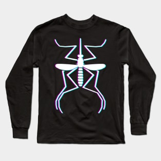 Mosquito Vaporwave Aesthetic Long Sleeve T-Shirt